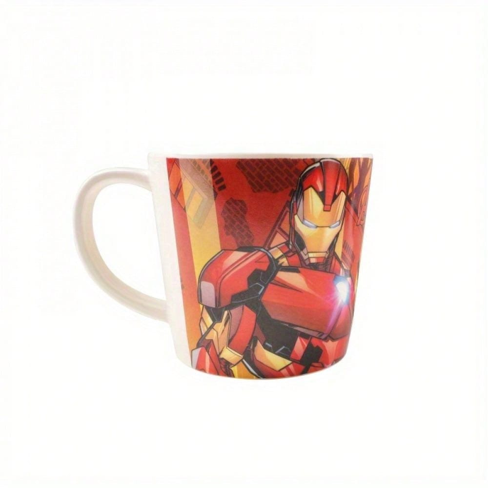 Marvel 1pc Officially Licensed Marvels Avengers Superhero Spidermans IronMans Melamine Mug - 340ml/11.49oz, Durable Multi-Use Cup, Ideal For Coffee, Milk, Home & Outdoor Use, Perfect Christmas & Birthday Gift Without Batteries Or Feathers, Electricity-Fr
