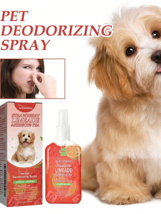 Pet Deodorant Spray Indoor Deodorant Cat Dog Deodorant Urine Odour Removal Odour Retention Freshness Odour Purifier (100ML)