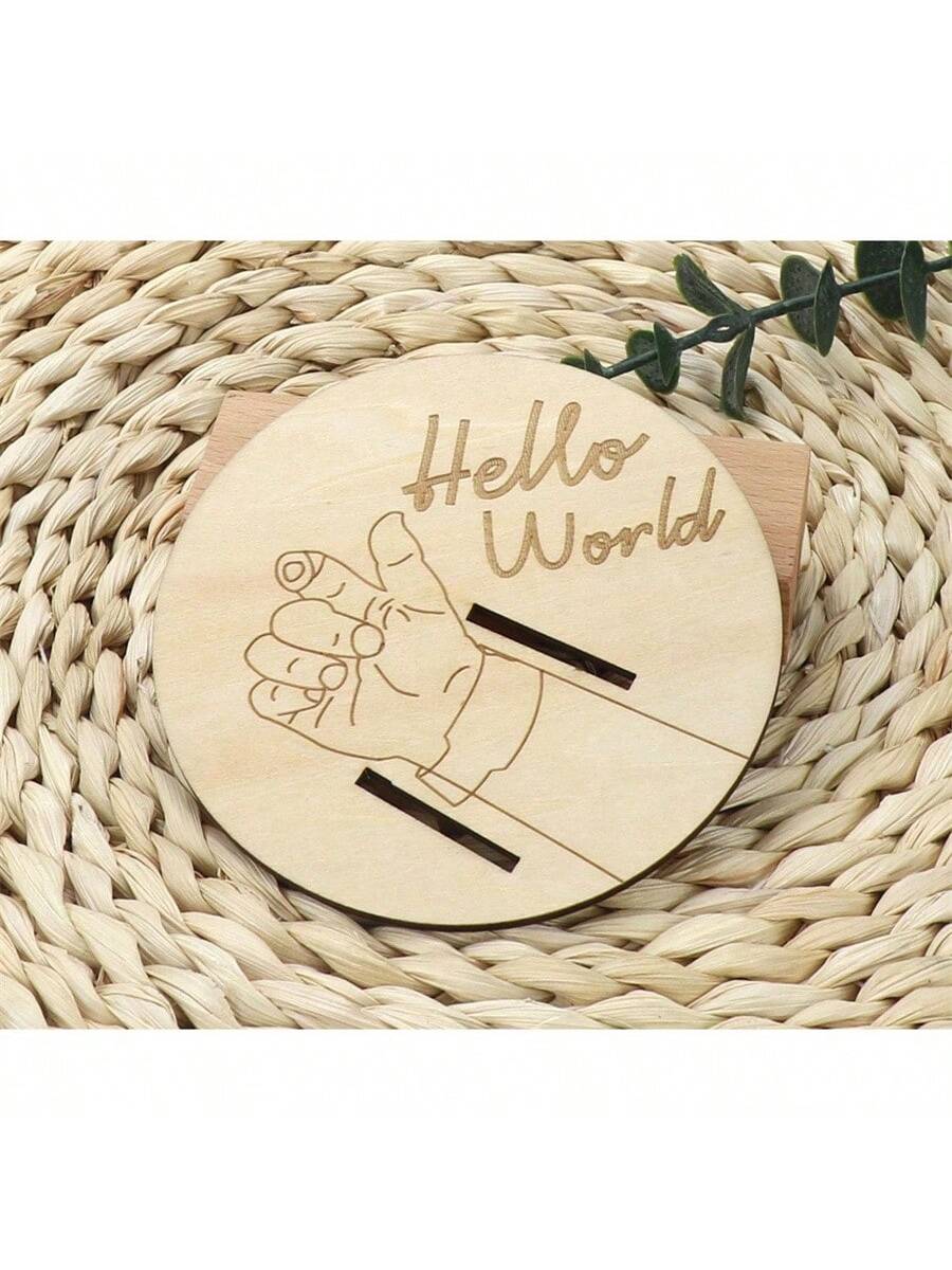 Newborn Hospital Bracelet Engraved Keepsake Holder, Personalized Baby Gift,Cut Wood Fiber Board, Memorial Pregnancy Wristband For Mother's Day & Father's Day, Suitable For Ages 14 Baby Shower Family Decorations Gifts