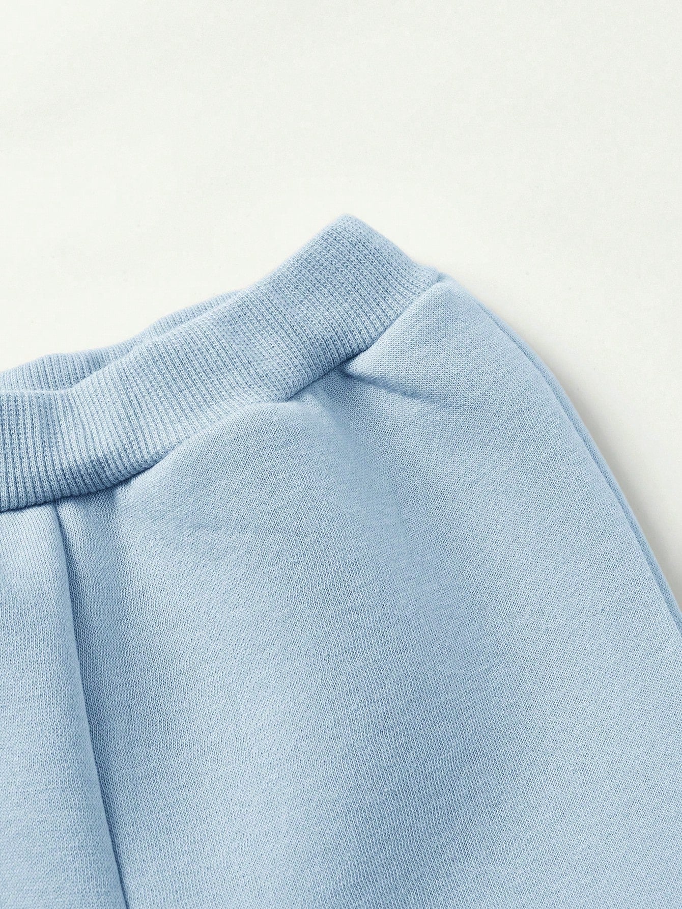 Cozy Pixies 2pcs/Set Baby Boy Stand Collar Raglan Sleeve Pocket Front Solid Sweatshirt And Pants