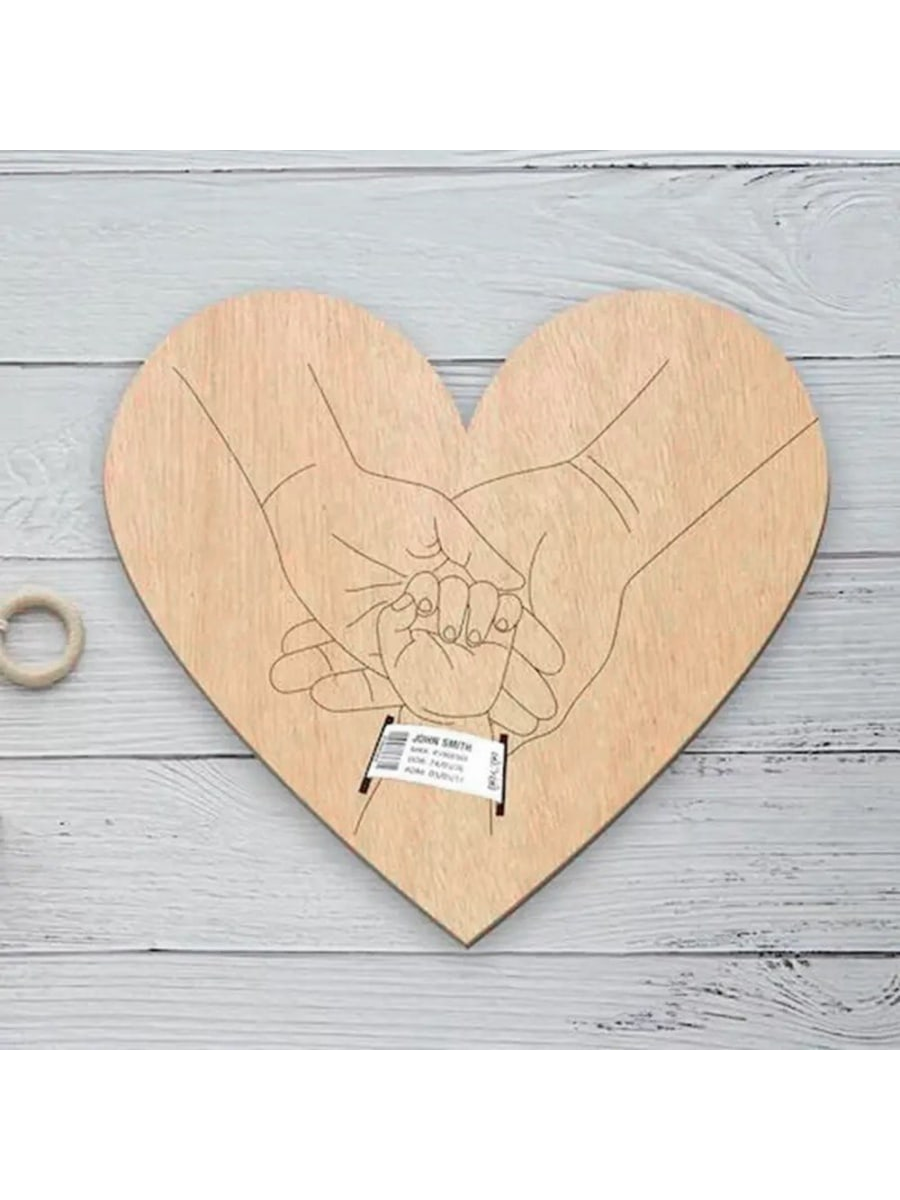 Newborn Hospital Bracelet Engraved Keepsake Holder, Personalized Baby Gift,Cut Wood Fiber Board, Memorial Pregnancy Wristband For Mother's Day & Father's Day, Suitable For Ages 14 Baby Shower Family Decorations Gifts
