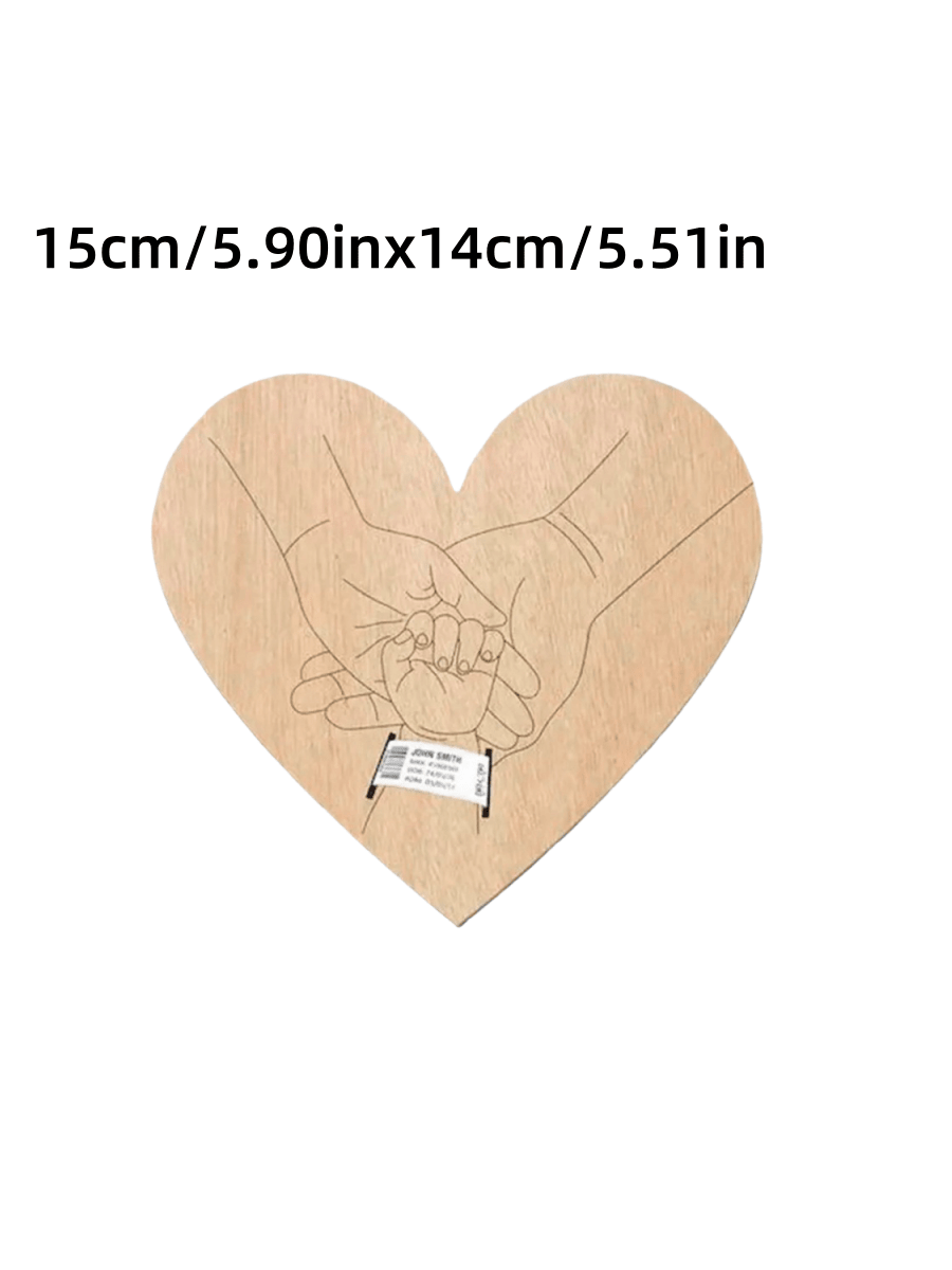 Newborn Hospital Bracelet Engraved Keepsake Holder, Personalized Baby Gift,Cut Wood Fiber Board, Memorial Pregnancy Wristband For Mother's Day & Father's Day, Suitable For Ages 14 Baby Shower Family Decorations Gifts