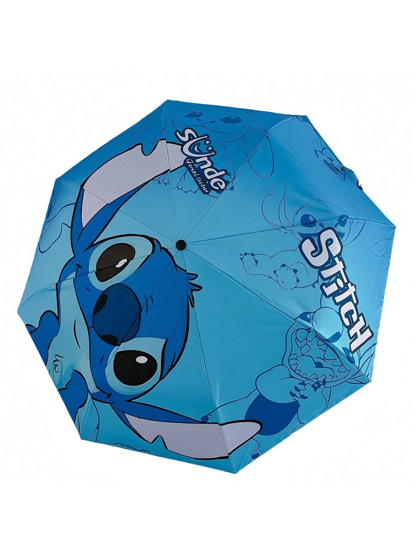 AOGER Stitch Cartoon Umbrella Cute Small UV Protection Umbrella Durable Rainproof Canopy - Automatic Opening, Foldable Design, Suitable For Sun And Rain Travel, Party, Birthday And Festival Ideal Choice - 1pc