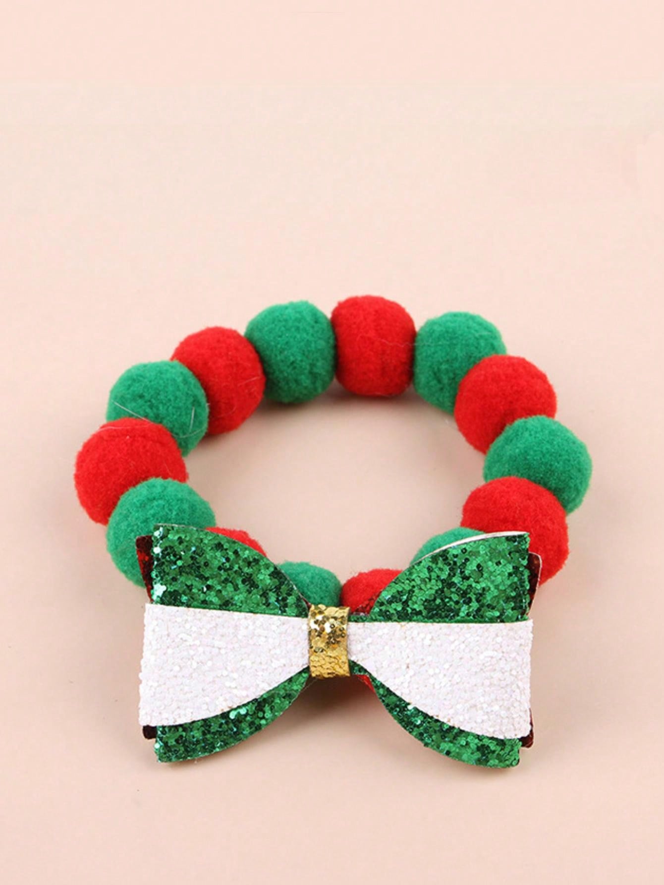 Christmas Themed Pet Collar - Cat & Dog Christmas Costume Decor - Pet Holiday Party Bowtie