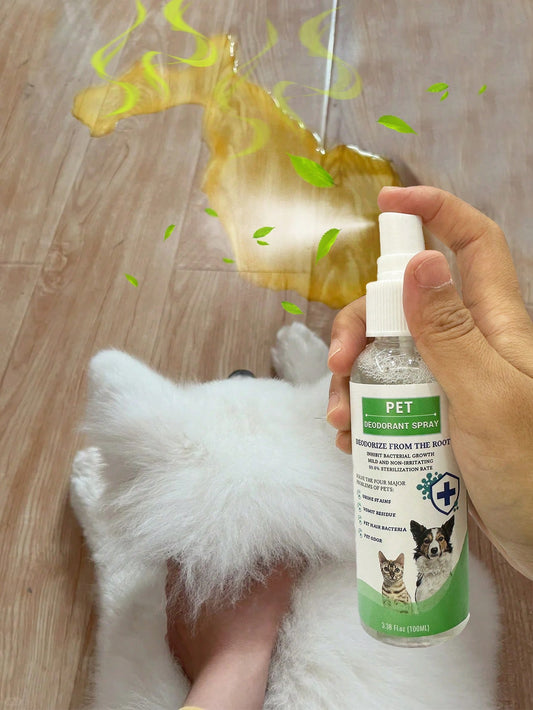 petstoral 1pc Dog Deodorizing Spray-Cat Litter Deodorizer-Anti-Bacterial And Deodorizing-Green Tea Flavor Botanical Scent Dog Cologne Spray-For Dogs And Cats-Pooph Odor Eliminator-Dog Smell Eliminator For Home-1.69 Oz.