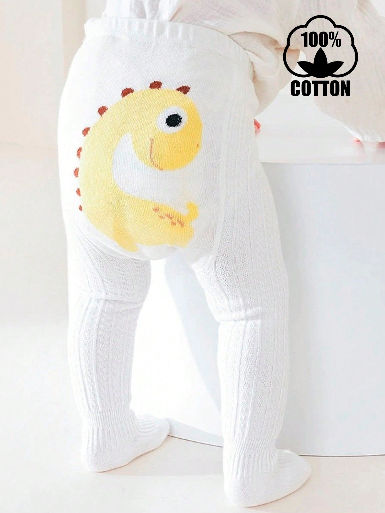 1pc Kids/Toddler Cute Duck Cartoon Tights, Baby Cotton Pantyhose