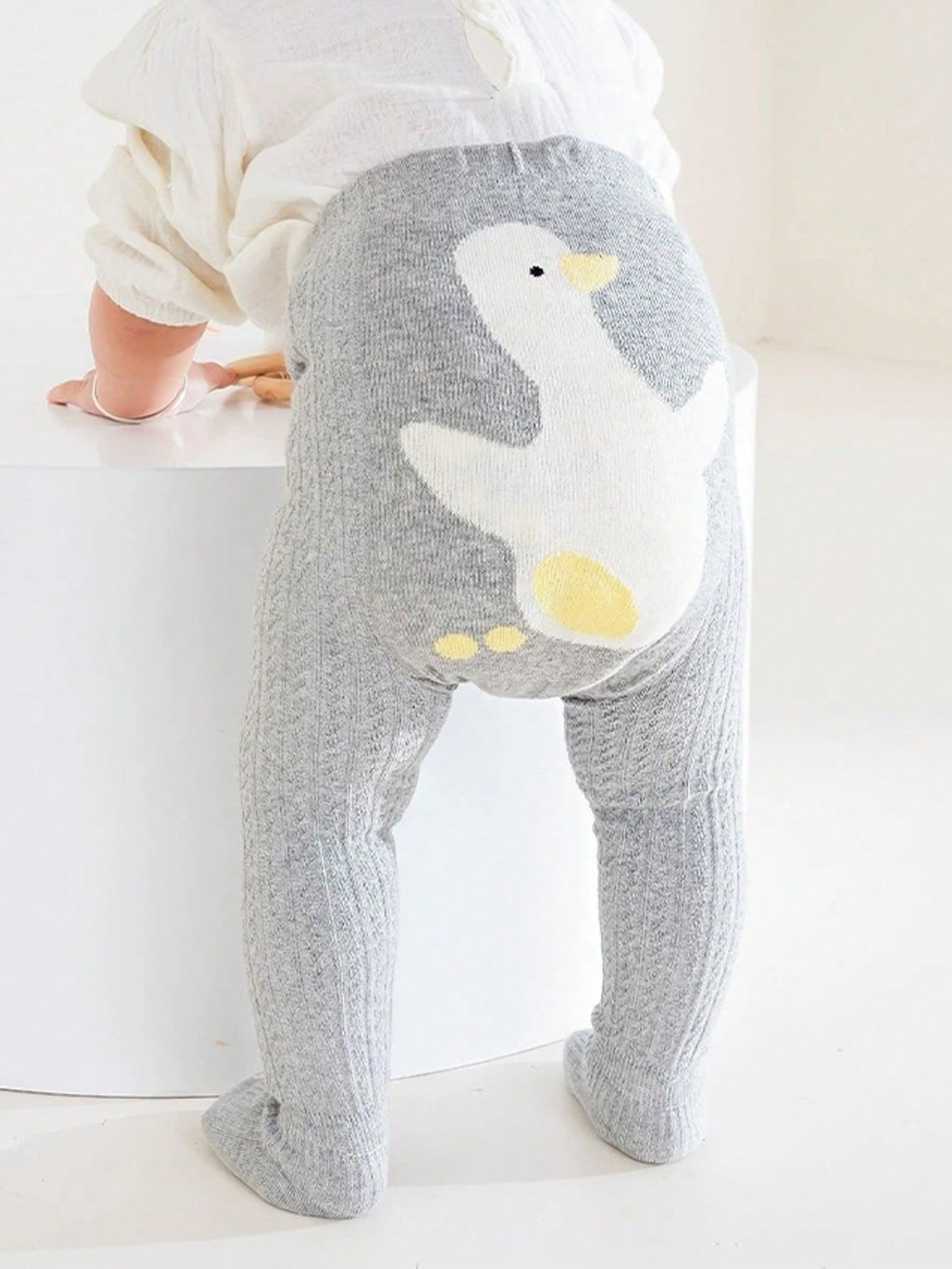 1pc Kids/Toddler Cute Duck Cartoon Tights, Baby Cotton Pantyhose