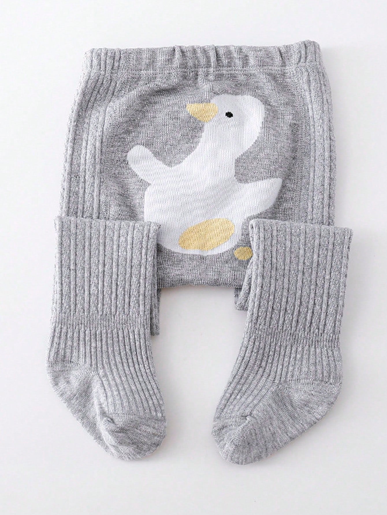 1pc Kids/Toddler Cute Duck Cartoon Tights, Baby Cotton Pantyhose