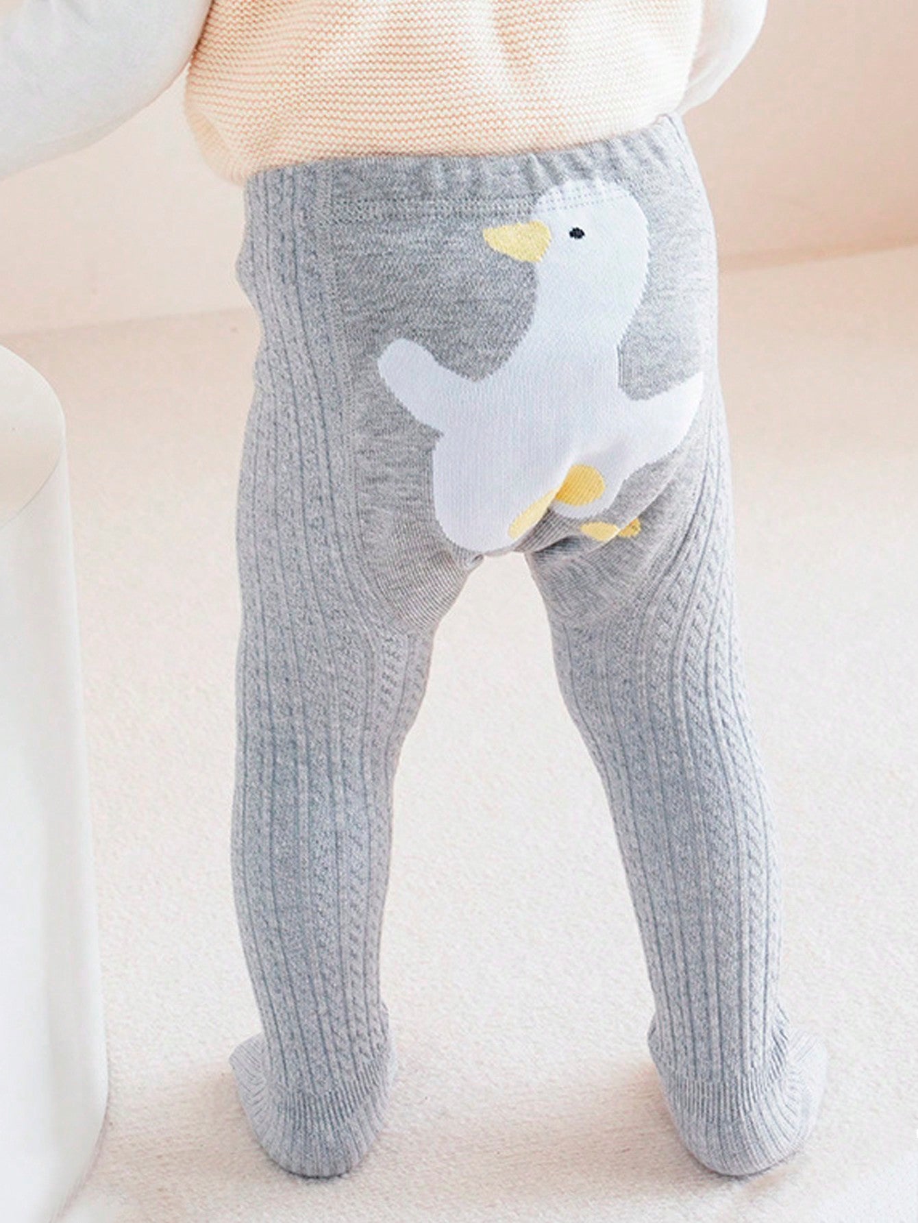 1pc Kids/Toddler Cute Duck Cartoon Tights, Baby Cotton Pantyhose