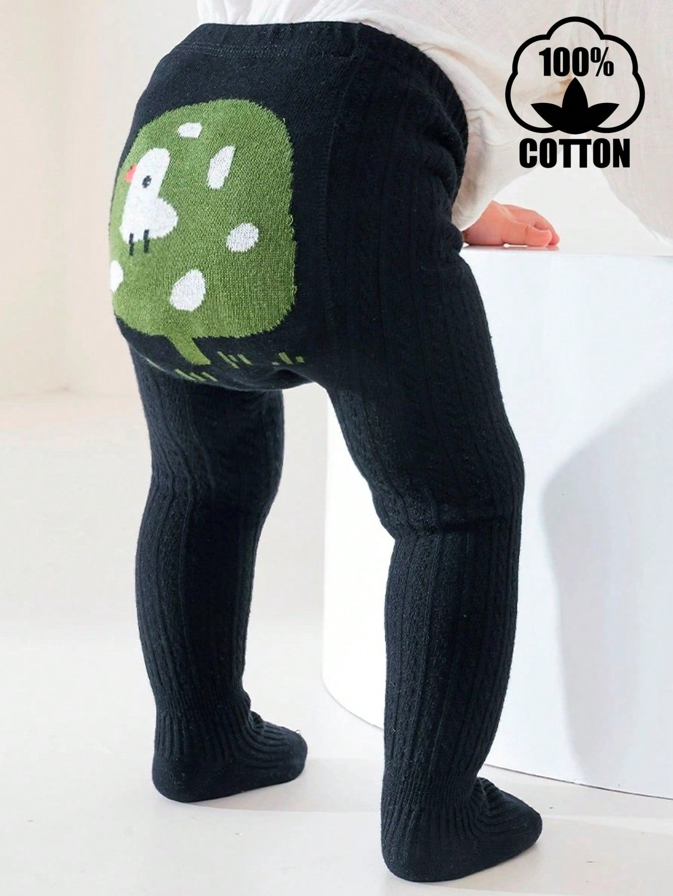 1pc Kids/Toddler Cute Duck Cartoon Tights, Baby Cotton Pantyhose