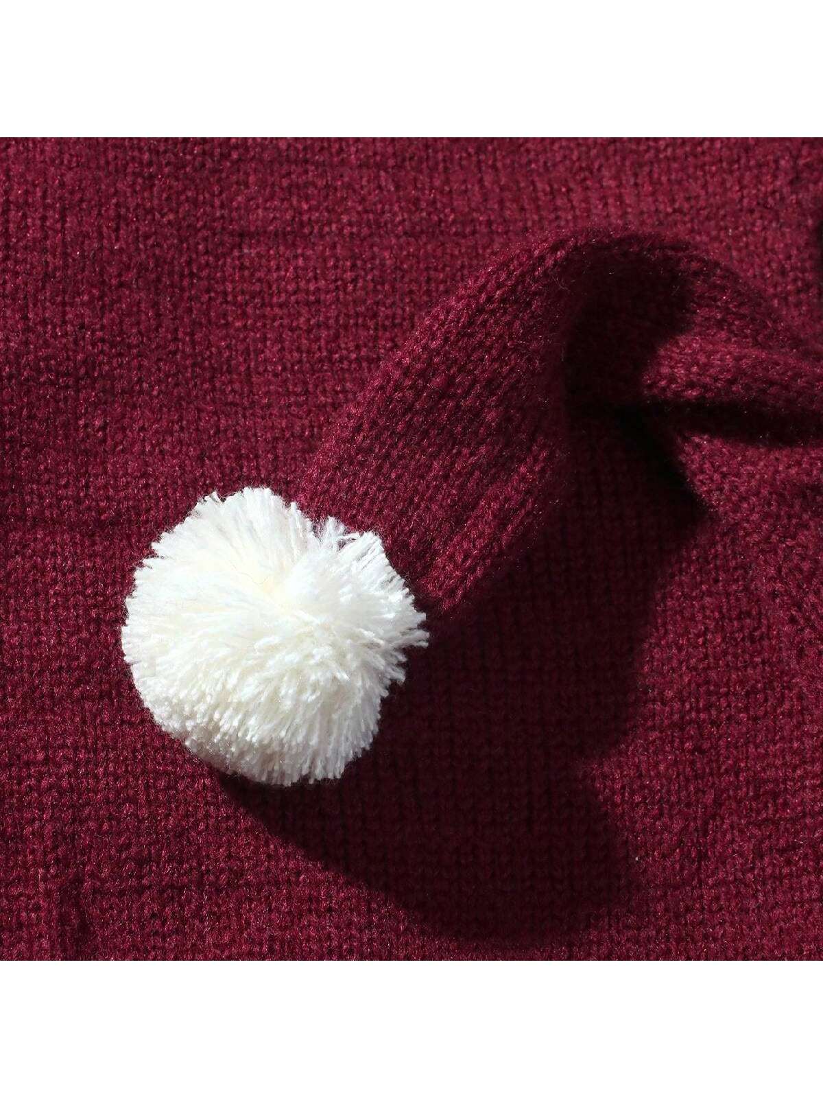 2PCS/Set Christmas Newborn Set Newborn Santa Hat Hat Baby Newborn Christmas Newborn Baby Photo Props Newborn Outfit Crochet Baby Christmas Hat Jumpsuit Costume Setbaby Shower Family Decorations Gifts