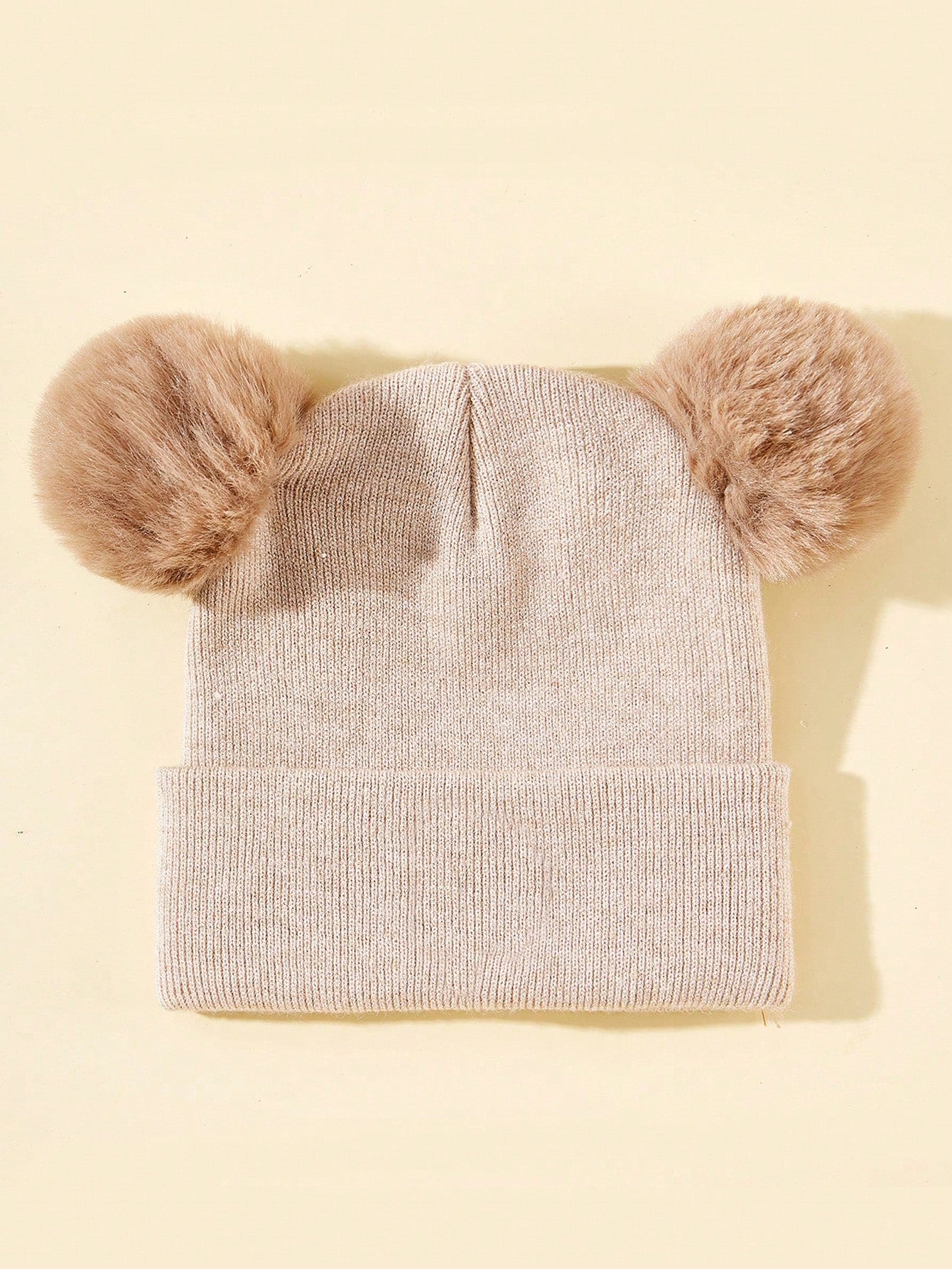 (Custom Made) 1pc Personalized Embroidered Elastic Knit Beanie Hat, Suitable For Daily Wear, 2-7Y