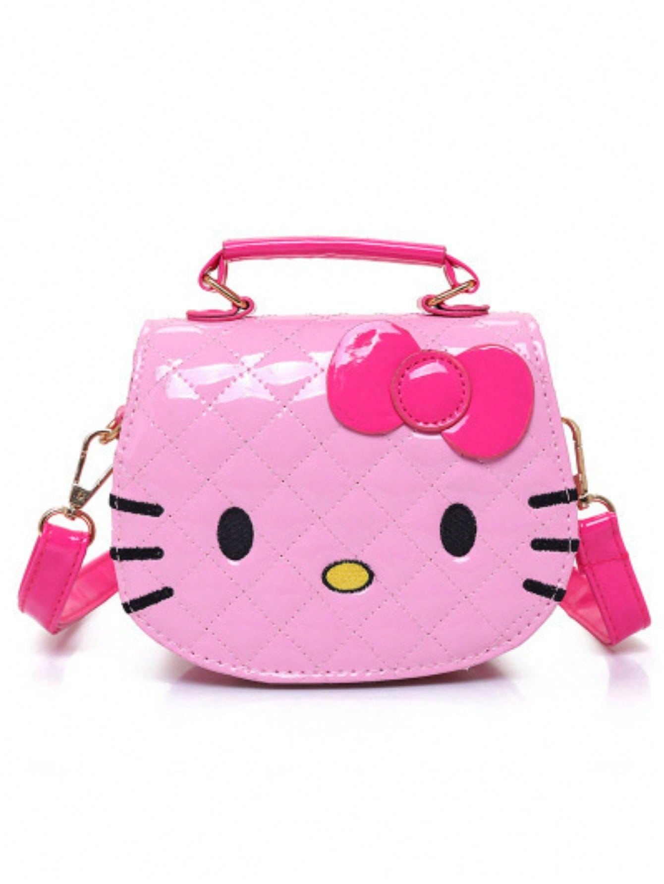 Sanrio Fashion New Korean Cartoon Princess Bag Girls Kitten Girls Anime Kawaii Cartoon Portable Shoulder Candy Crossbody Beauty