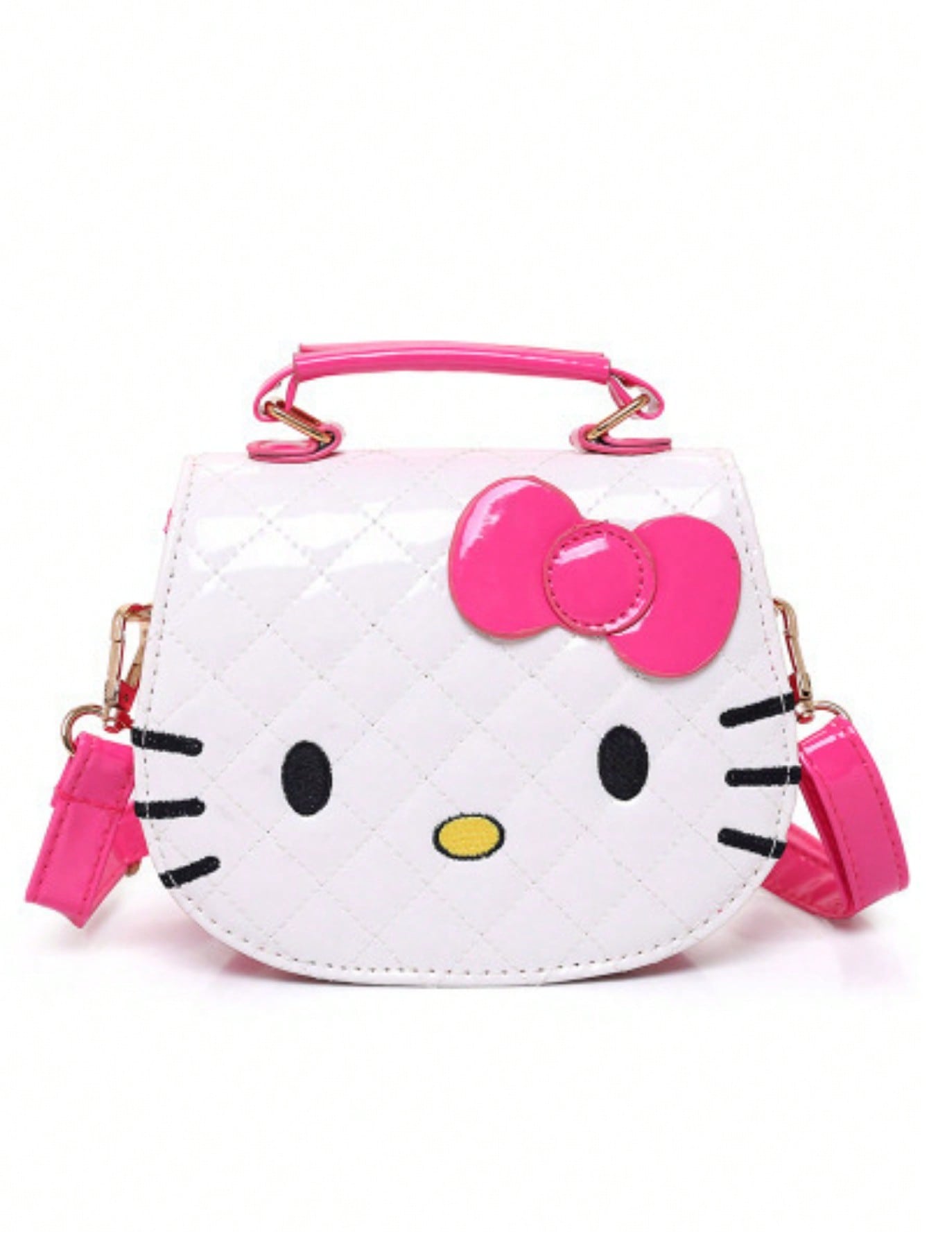 Sanrio Fashion New Korean Cartoon Princess Bag Girls Kitten Girls Anime Kawaii Cartoon Portable Shoulder Candy Crossbody Beauty