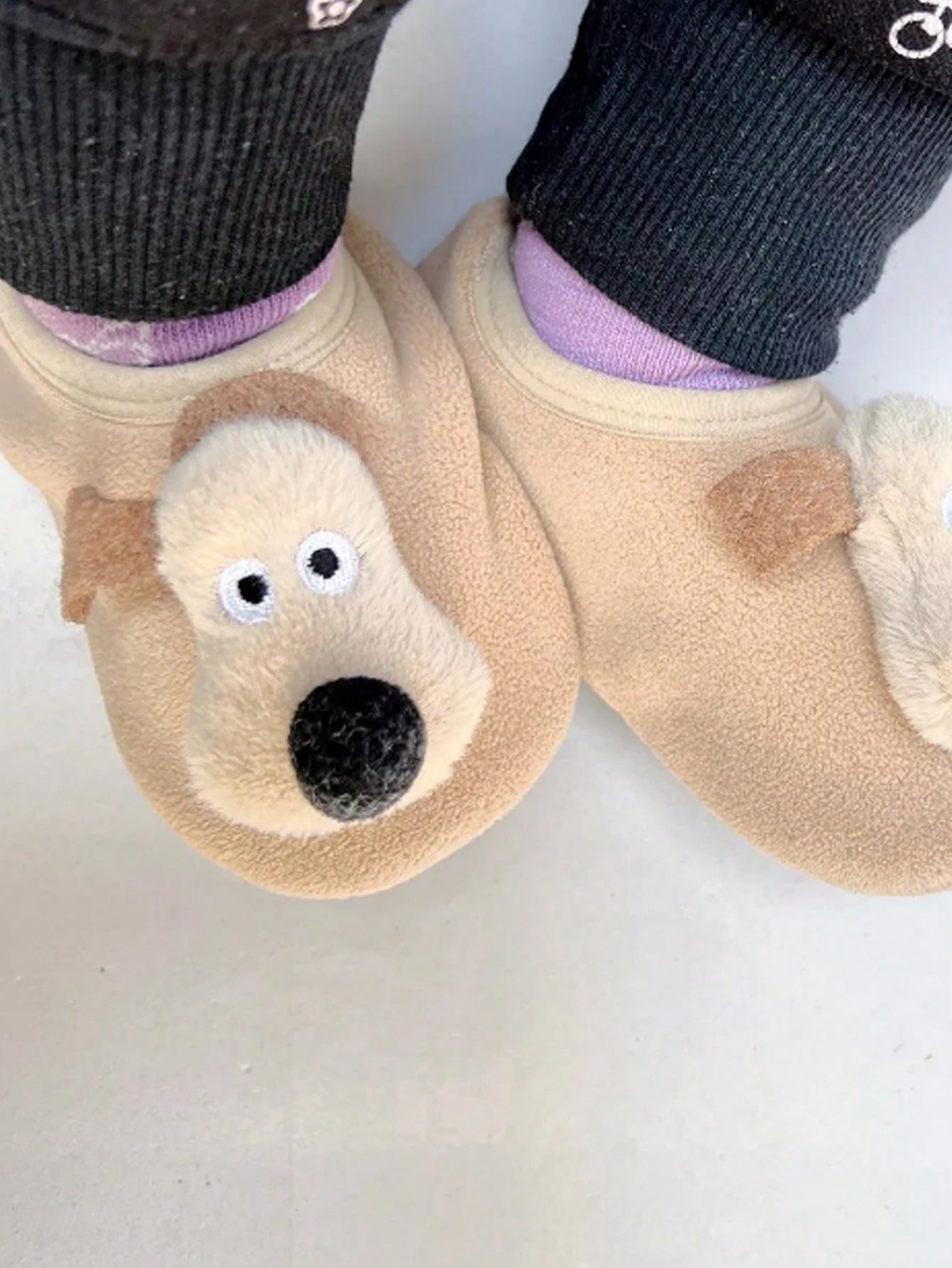 1 Pair Infant Baby Toddler Shoes Socks Non-Skid Socks Boys Girls Cute Dog Shoe Socks Newborn Baby Soft Walking Shoes