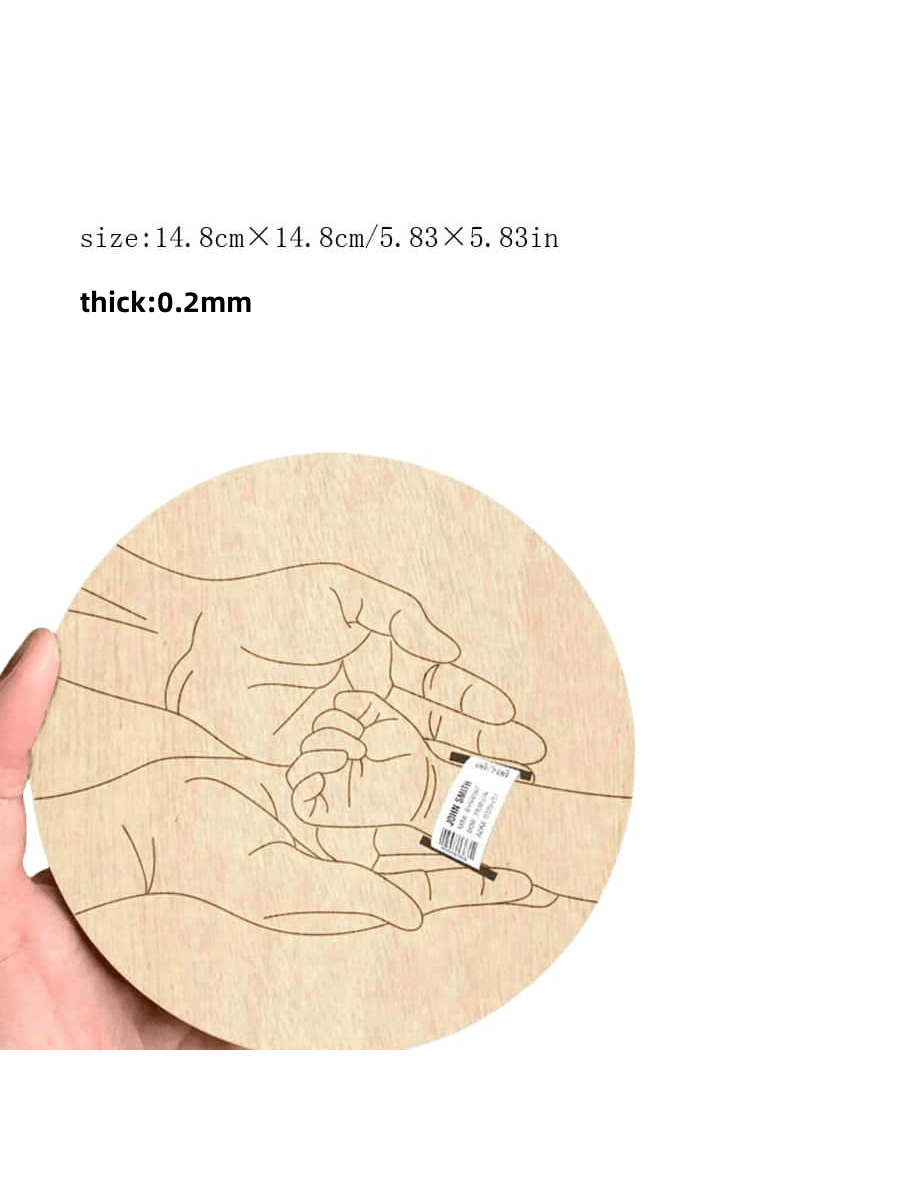Newborn Hospital Bracelet Engraved Keepsake Holder, Personalized Baby Gift,Cut Wood Fiber Board, Memorial Pregnancy Wristband For Mother's Day & Father's Day, Suitable For Ages 14 Baby Shower Family Decorations Gifts