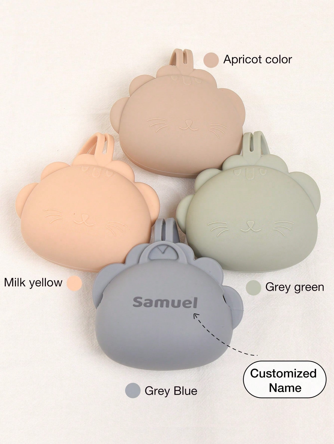 1pc Custom Silicone Pacifier Storage Box, Cartoon Lion Pacifier Holder With Strap, Portable Anti-Loss Pacifier Containerbaby Shower Family Decorations Giftswinter Christmas Eve Gifts Back To School Winter Gift Ideas Boy Girl Valentine's Day