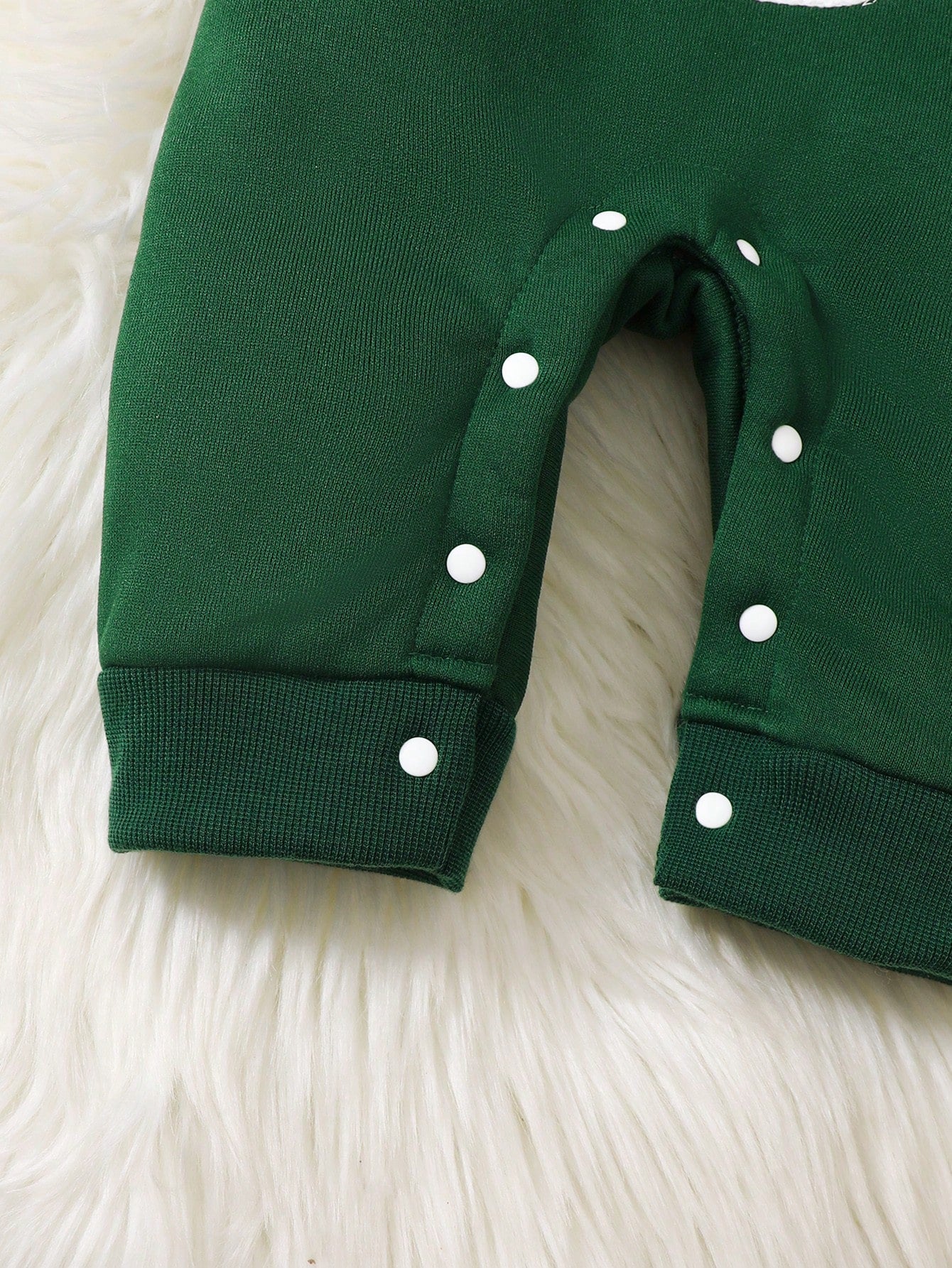 Christmas Party Cute Deer Embroidery Autumn And Winter New Baby Clothes Christmas Red Hooded Romper Jumpsuit Toddler Infant Baby Girl Boy Playsuit Plush Sweatshirt Fabric Winter Thick Outfits(0-24M)