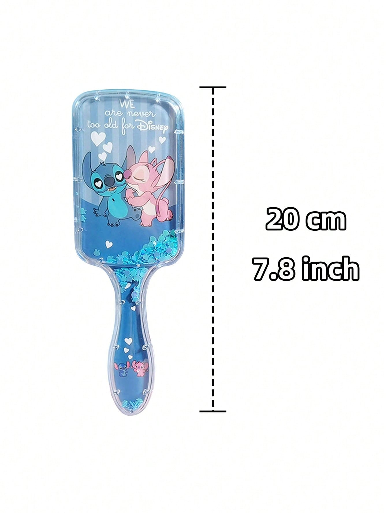 Disney Disney 1Pc Fashion Cute Stitch Cartoon Hair Brush Comb Painless Brush With Soft Bristles For Easy Styling And Detangling - Suitable For Women - Say Goodbye To Tangles And Hello To Happier Hair