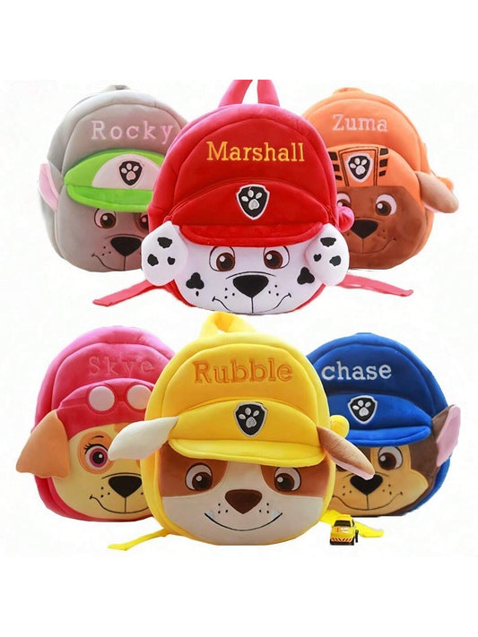 Cartoon Backpack, Featuring , Chase, Rocky, Skye, And Rubble Characters, Perfect For Travel, Outdoor Activities, And Everyday Use, Ideal For Fans Of