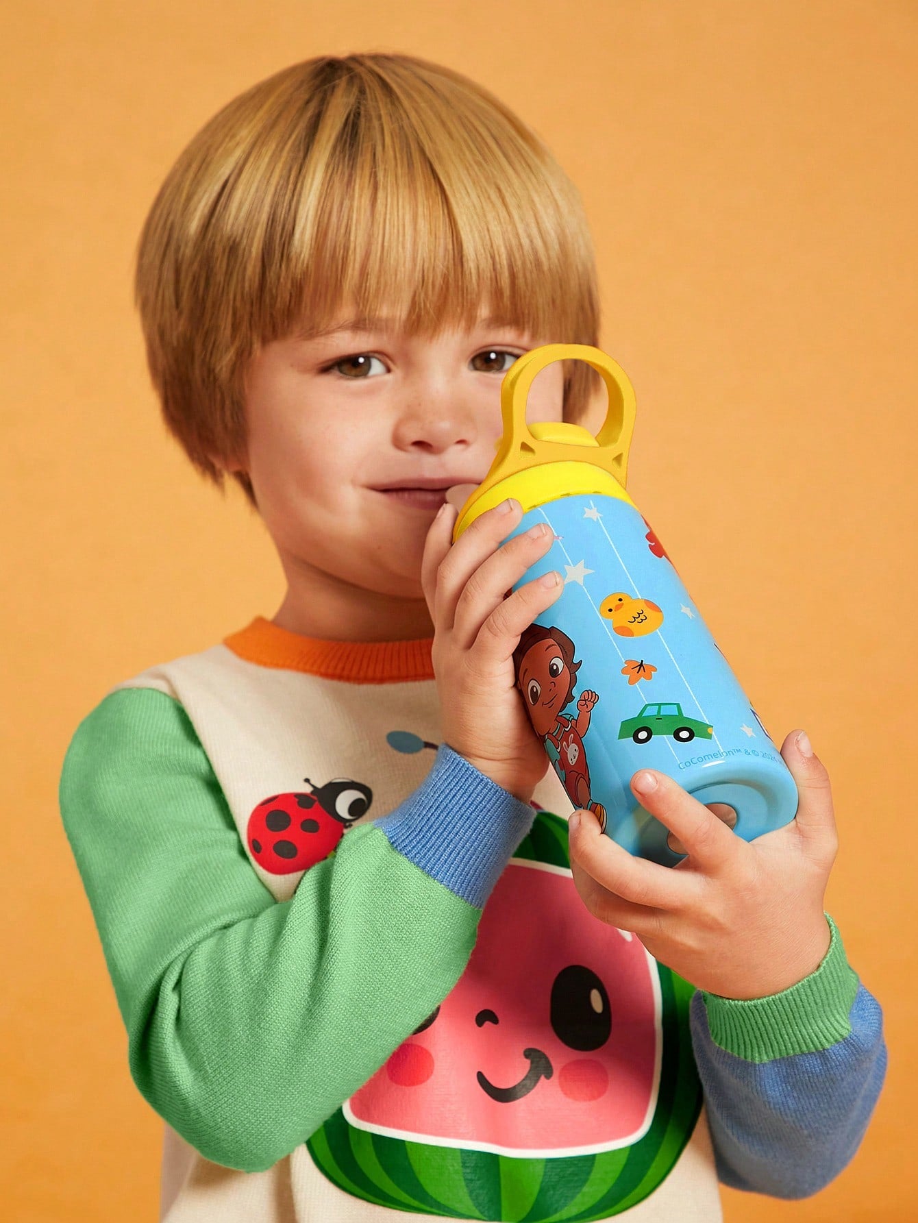 CoComelon X  16oz Cartoon Character & Letter Pattern Thermal Insulated Tumbler