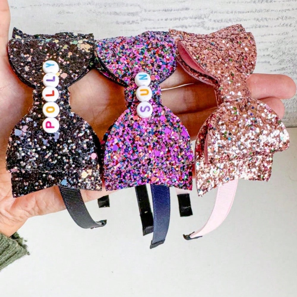 Personalized Headbands Custom Headband Cute Headband Sparkly Headbands Rainbow Headband Girls Headband Toddler Headbands Unique Headbands