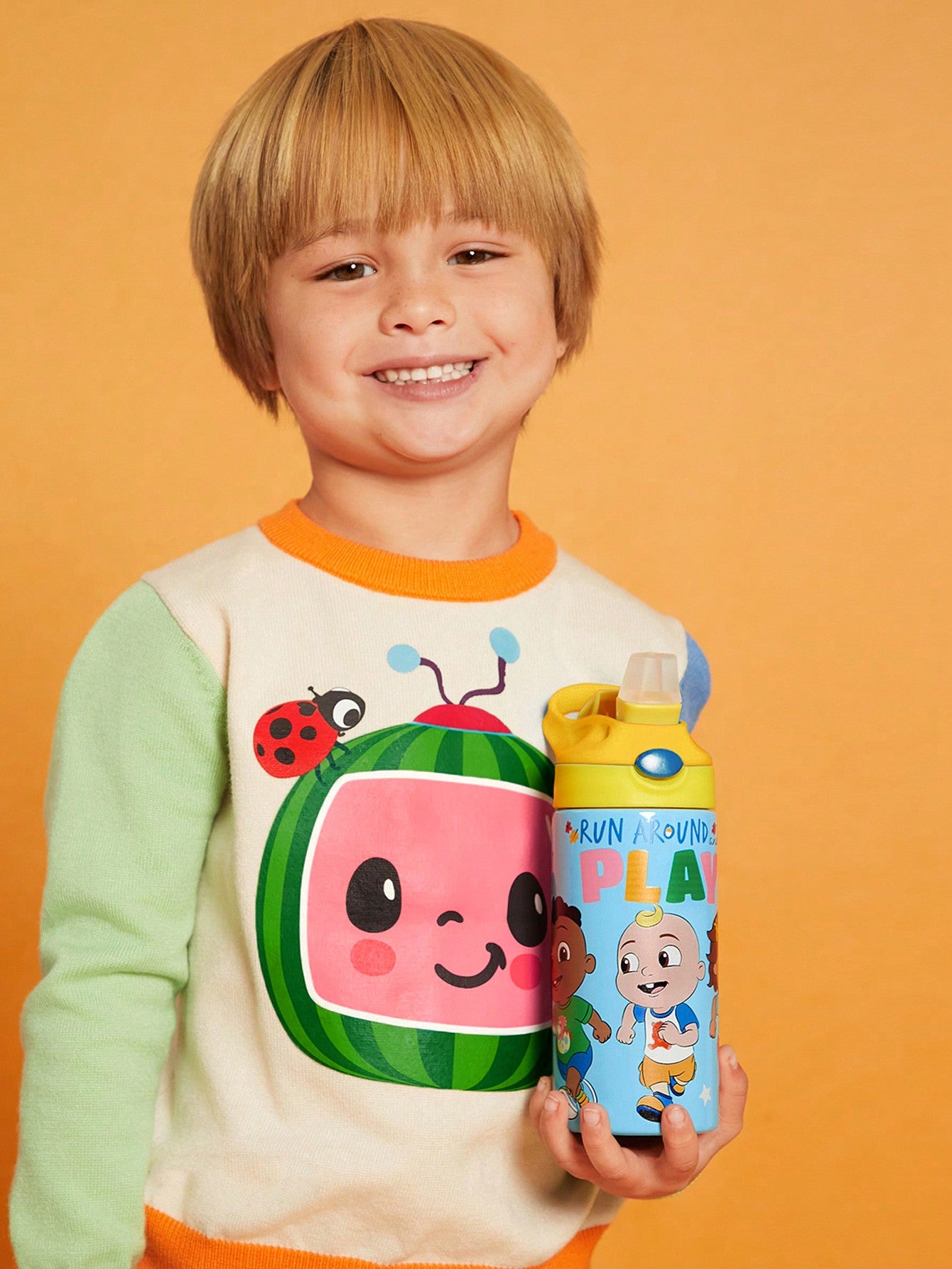 CoComelon X  16oz Cartoon Character & Letter Pattern Thermal Insulated Tumbler