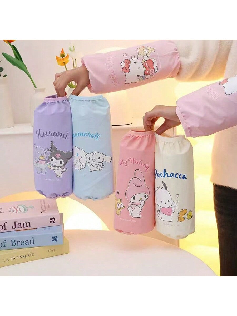 AOGER 2pcs Cute Cartoon Sunscreen Sleeves, Suitable For Spring And Summer Outings, Enjoy Cool And Fashionable, Panda, And Other Designs, Fashionable And Practical, Skin-Friendly And Comfortable, Let You Show Your Personality Style!