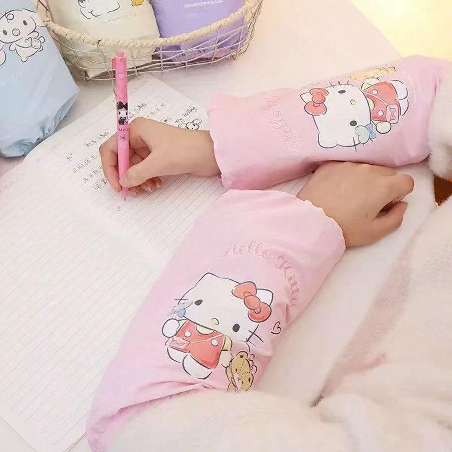 AOGER 2pcs Cute Cartoon Sunscreen Sleeves, Suitable For Spring And Summer Outings, Enjoy Cool And Fashionable, Panda, And Other Designs, Fashionable And Practical, Skin-Friendly And Comfortable, Let You Show Your Personality Style!