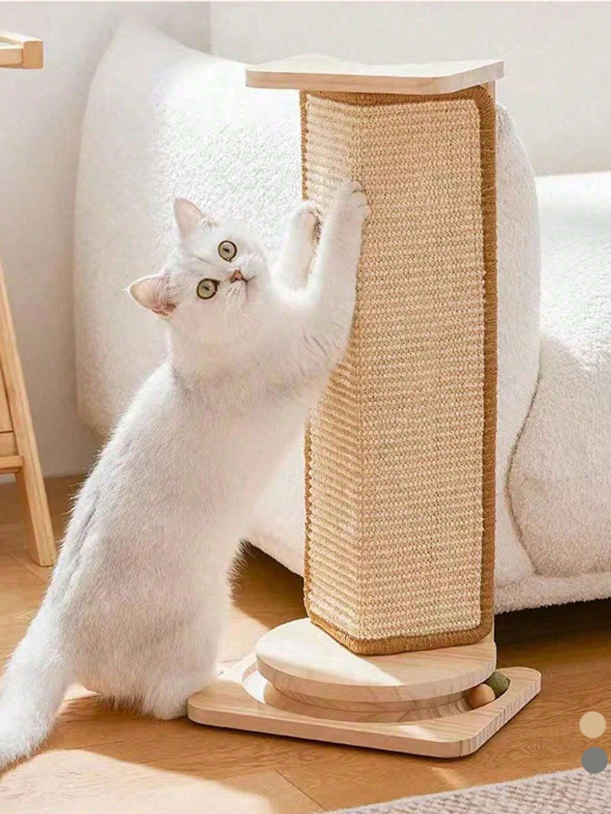 Cat Scratch Pad Mat, Sisal Scratching Post Furniture Protector, Multi-Purpose Cat Toy Mat,Cat Scratcher Mat Sisal Rope Scratching Post And Toy For Indoor Cats, Sisal Cat Scratch Mats Scratching Pad Protect Carpets And Sofas,Cat Wall Furniture Protector,