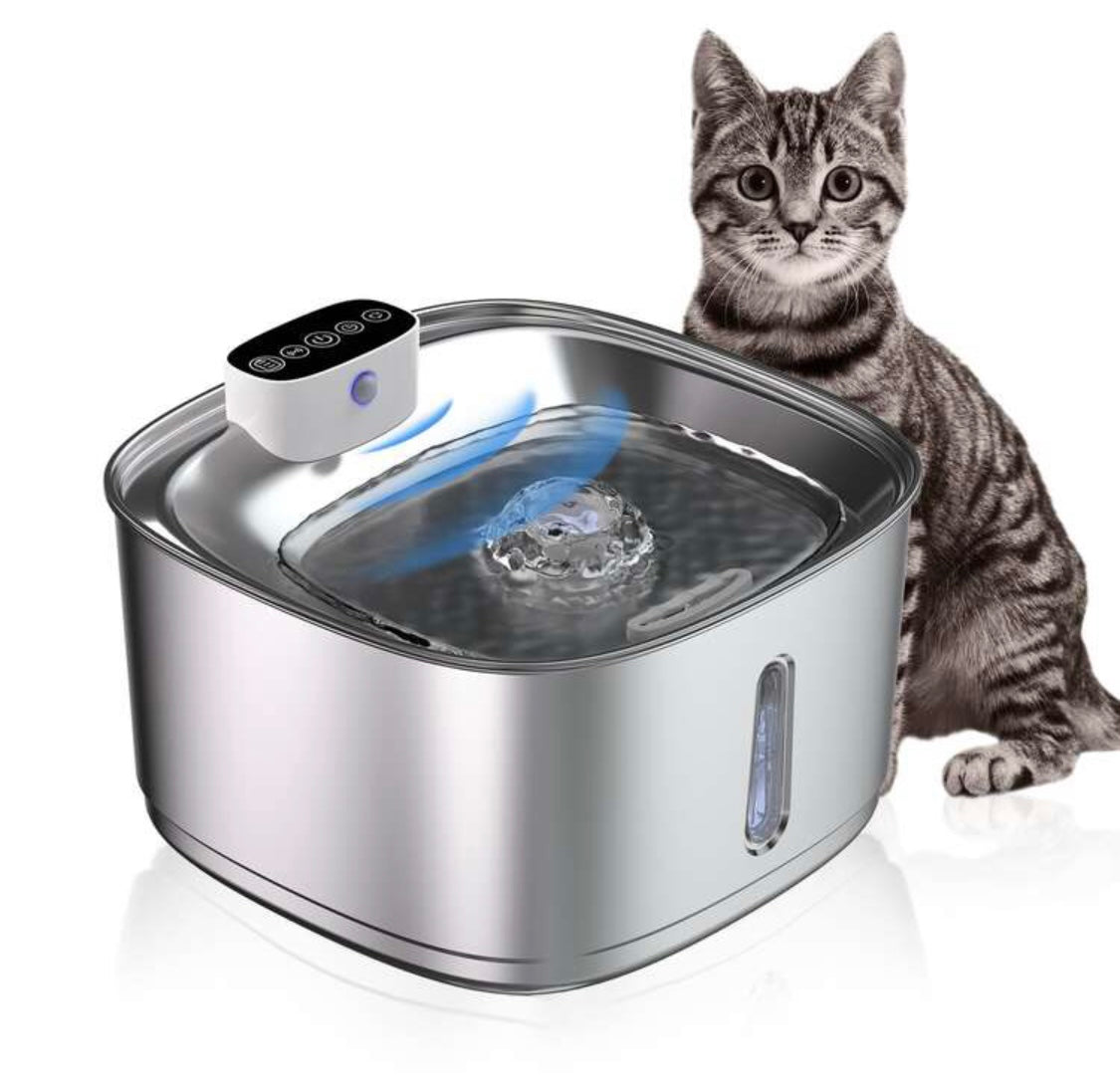 Cat Water Fountain Automatic - Stainless Steel - SAFICCO