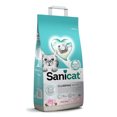 Sanicat Clumping Litter White Rose 8L - SAFICCO