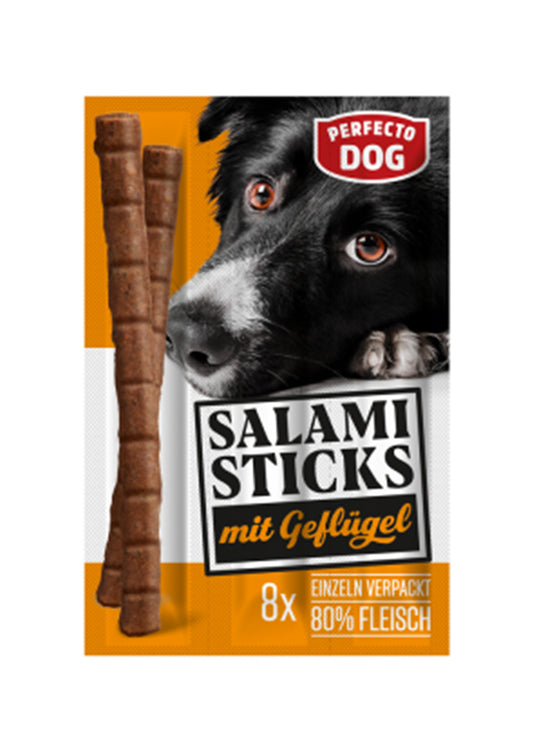 Perfecto Dog Salami Poultry (8 Sticks) 88g