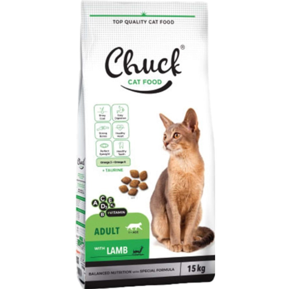 Chuck cat food with lamb and chicken 15kg - SAFICCO