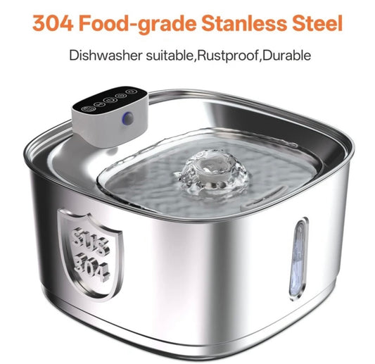 Cat Water Fountain Automatic - Stainless Steel