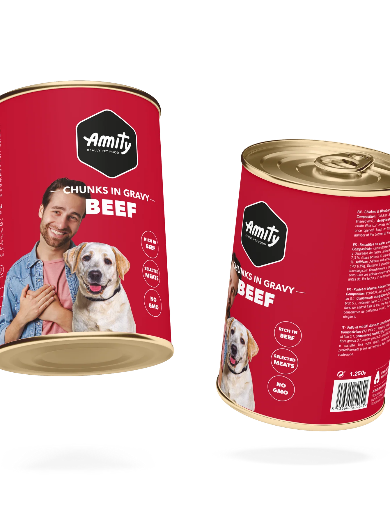 AMITY DOG BEEF CHUNKS IN GRAVY-1250g