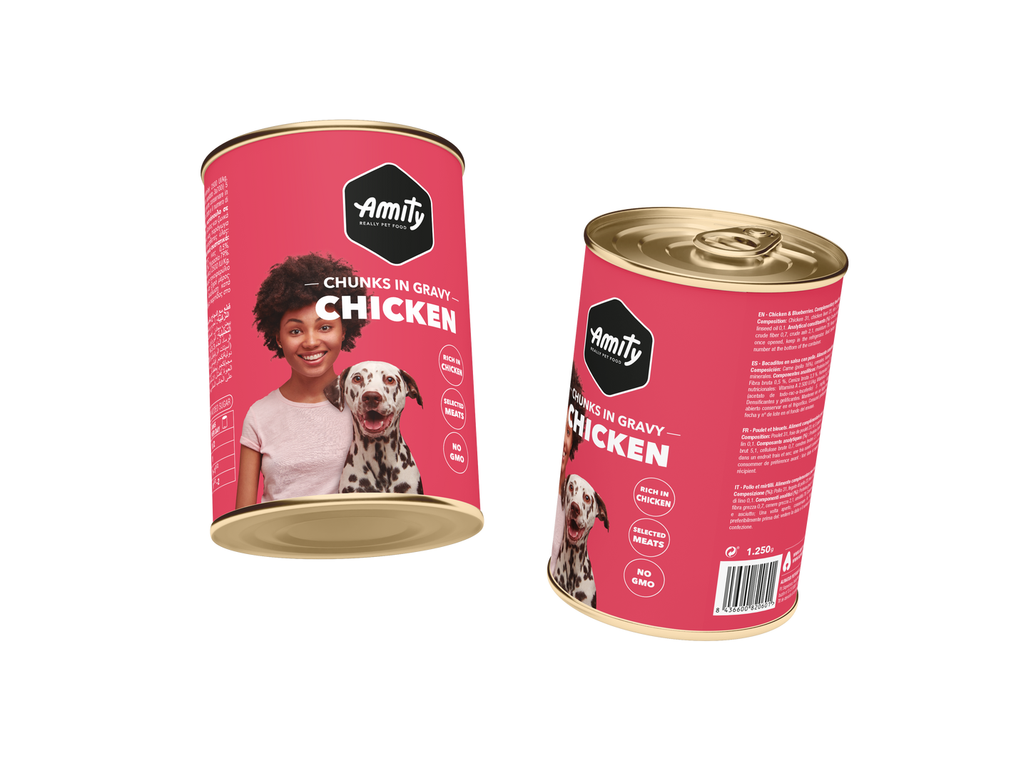 AMITY DOG CHICKEN CHUNKS IN GRAVY- 1250g - SAFICCO
