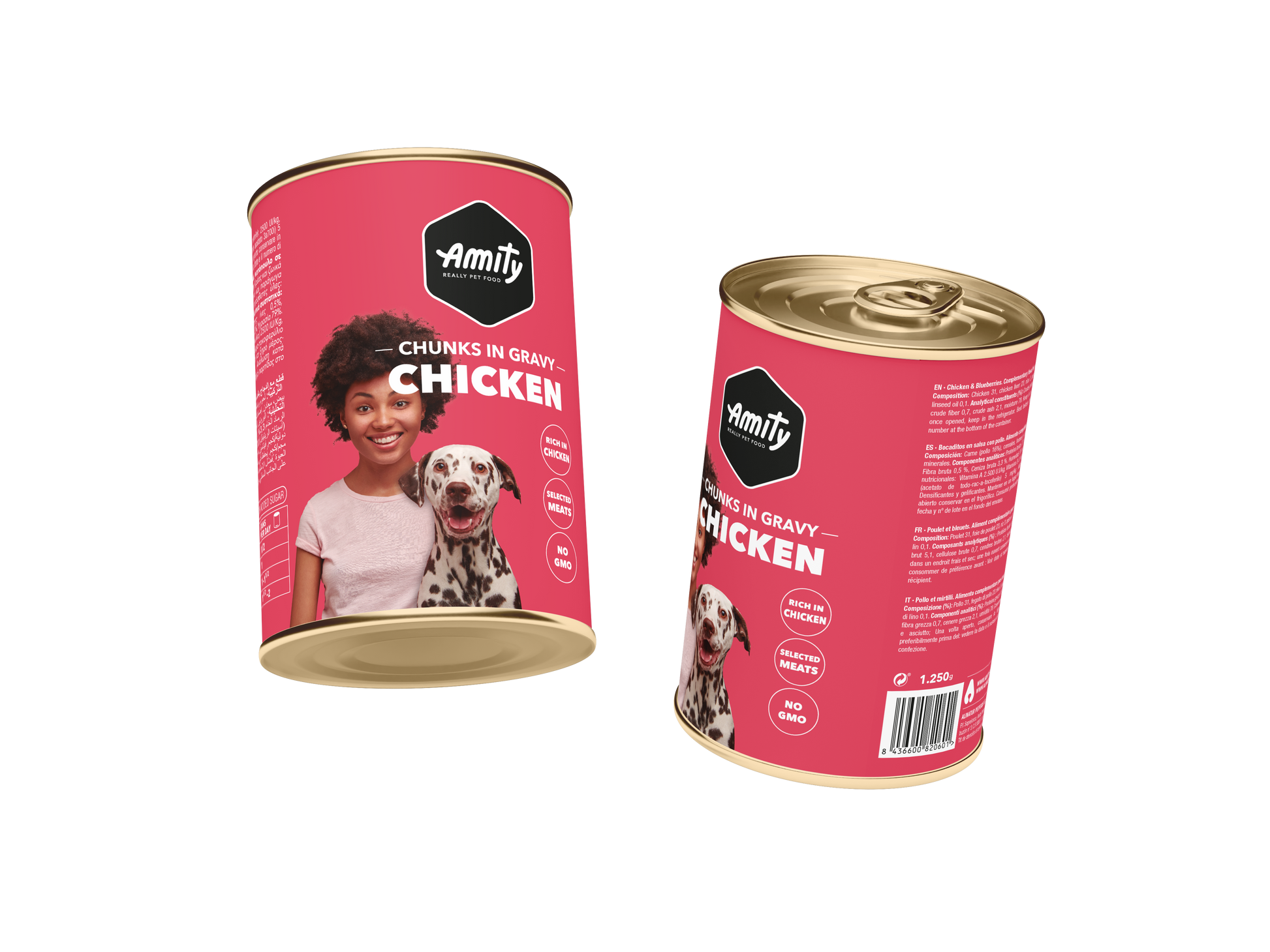 AMITY DOG CHICKEN CHUNKS IN GRAVY- 1250g - SAFICCO