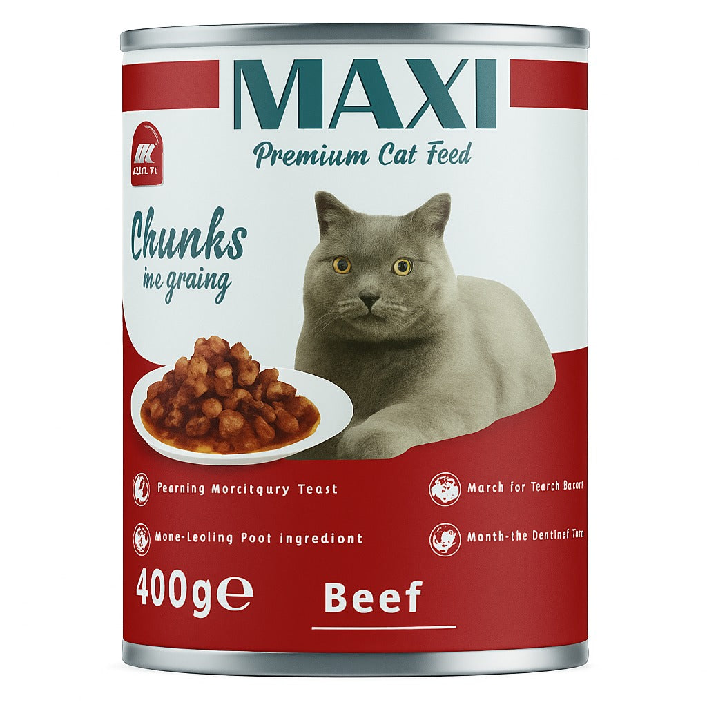 MAXI Premium Cat Feed – Chunks in Gravy, Salmon - SAFICCO