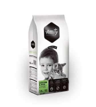 Amity Premium Chicken&Rice Kitten 1.5kg - SAFICCO