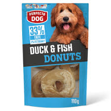 donuts duck & fish 110g for dogs