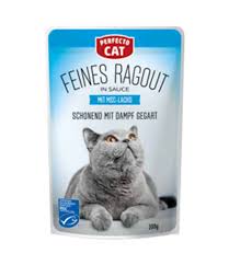 Perfecto Cat Fine Ragout In Sauce With MSC-Salmon 100G