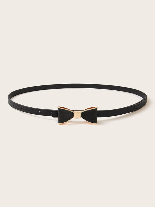 Bow Tie Decor Skinny Belt