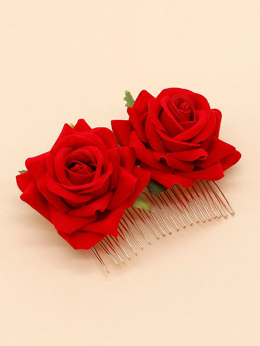 Rose Decor Hair Pin