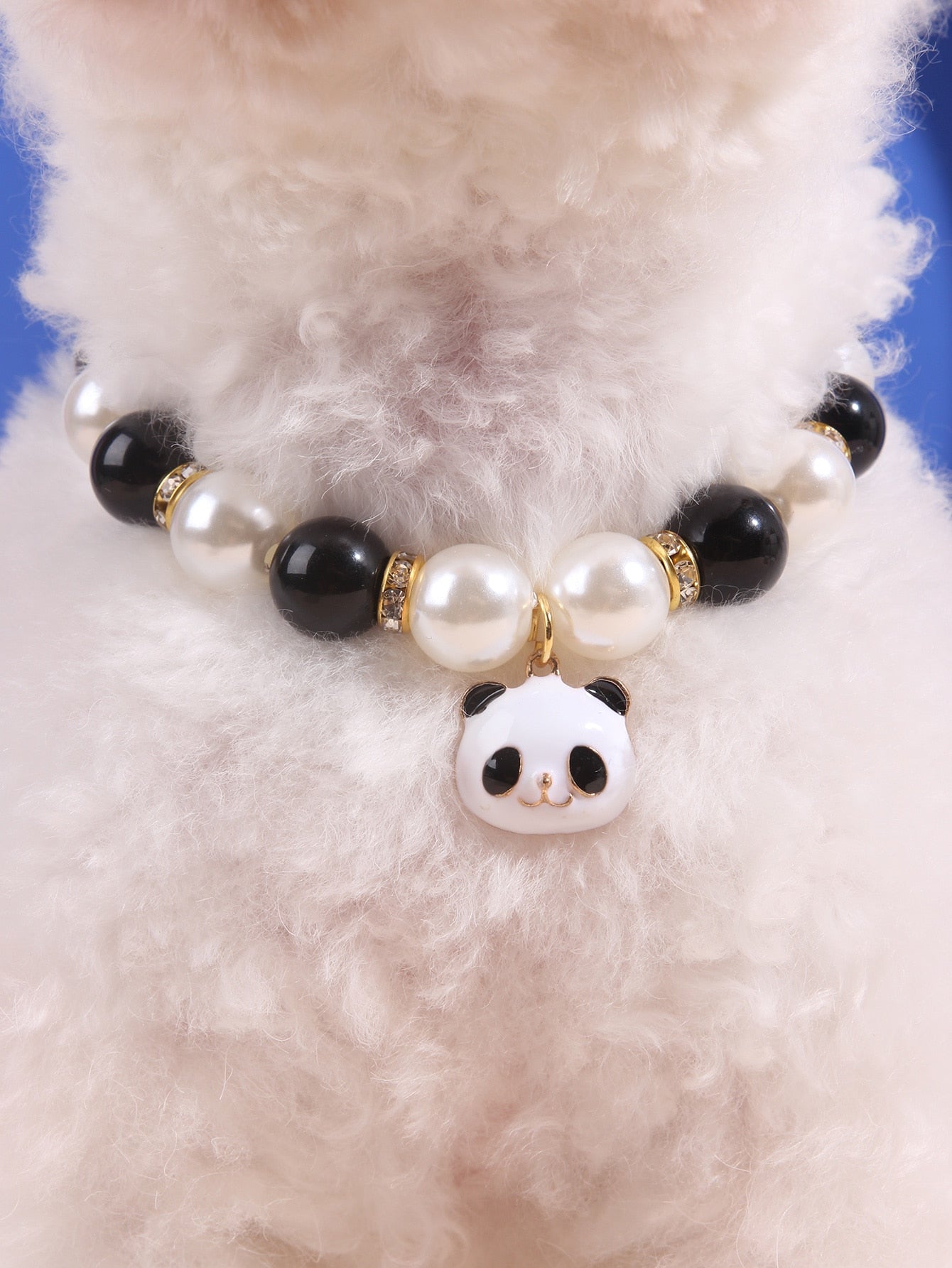 Panda Pendant Pet Beaded Pearl Necklace