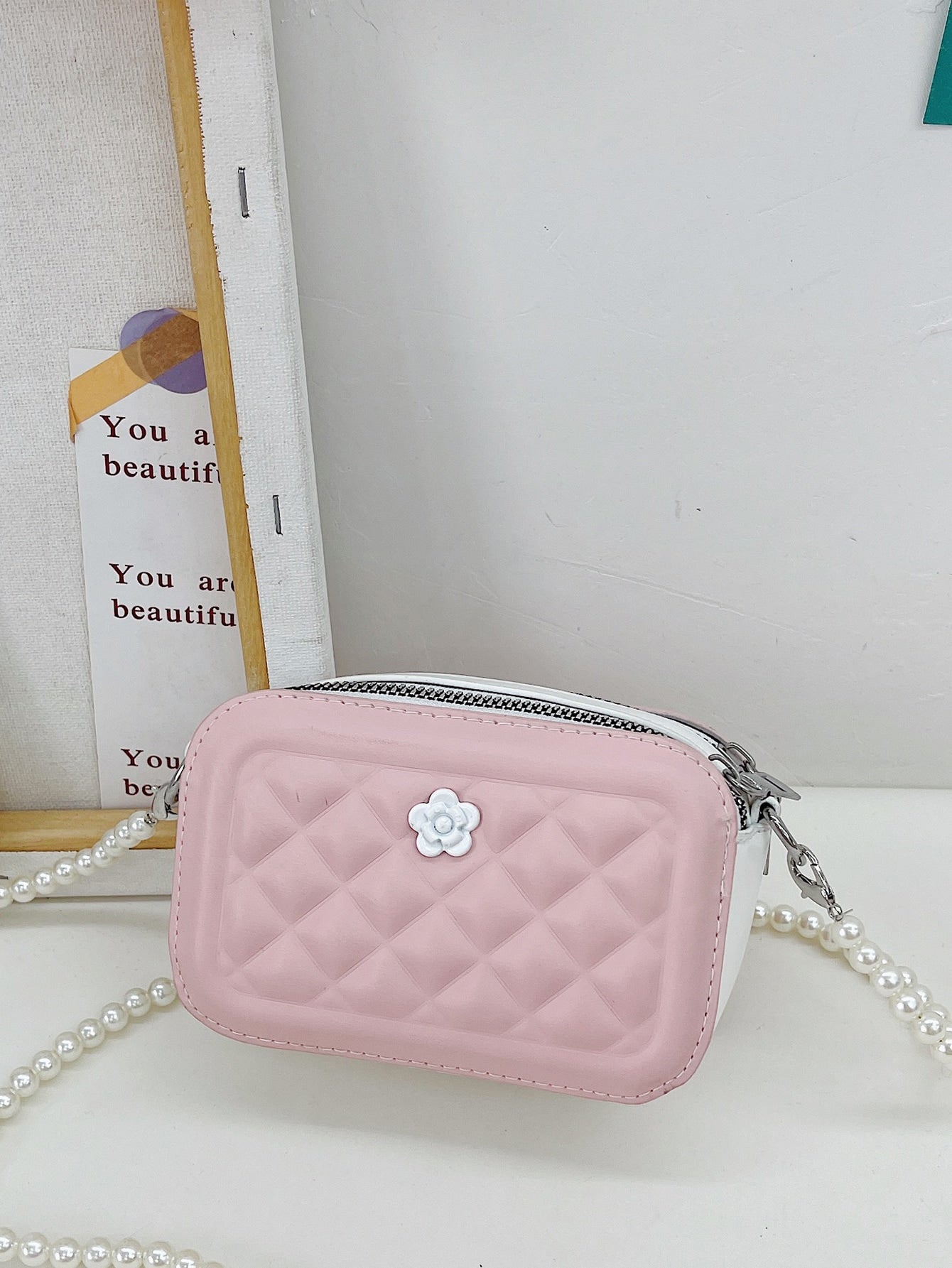 Girls Quilted Crossbody Bag