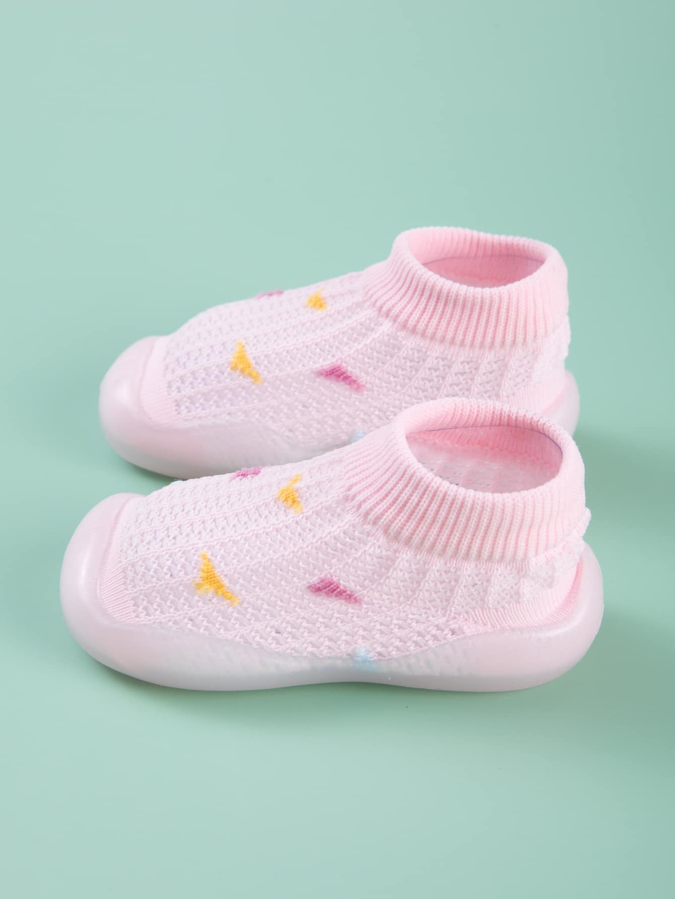 Baby Girl Knit High Top Slip On Sneakers