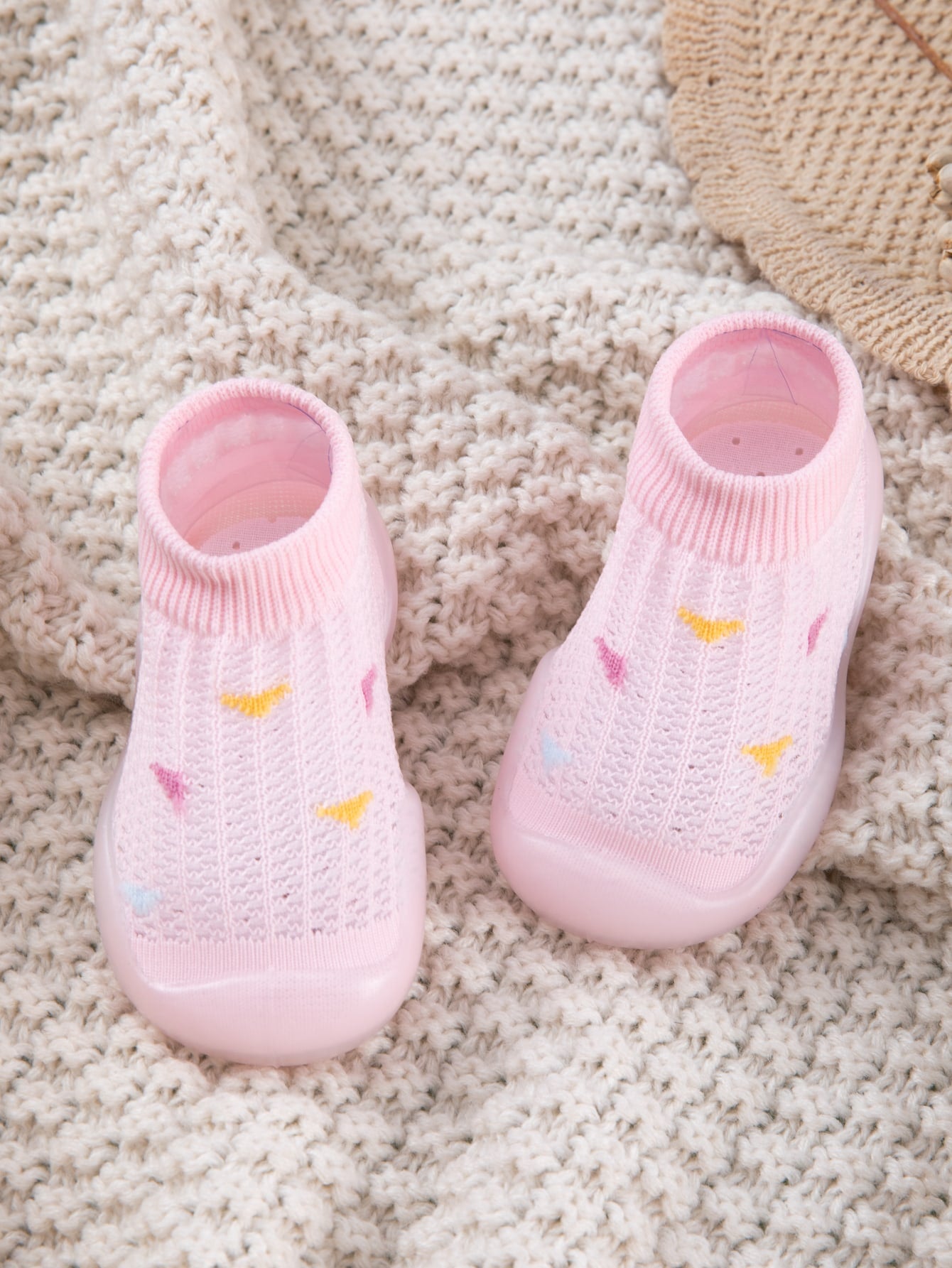Baby Girl Knit High Top Slip On Sneakers