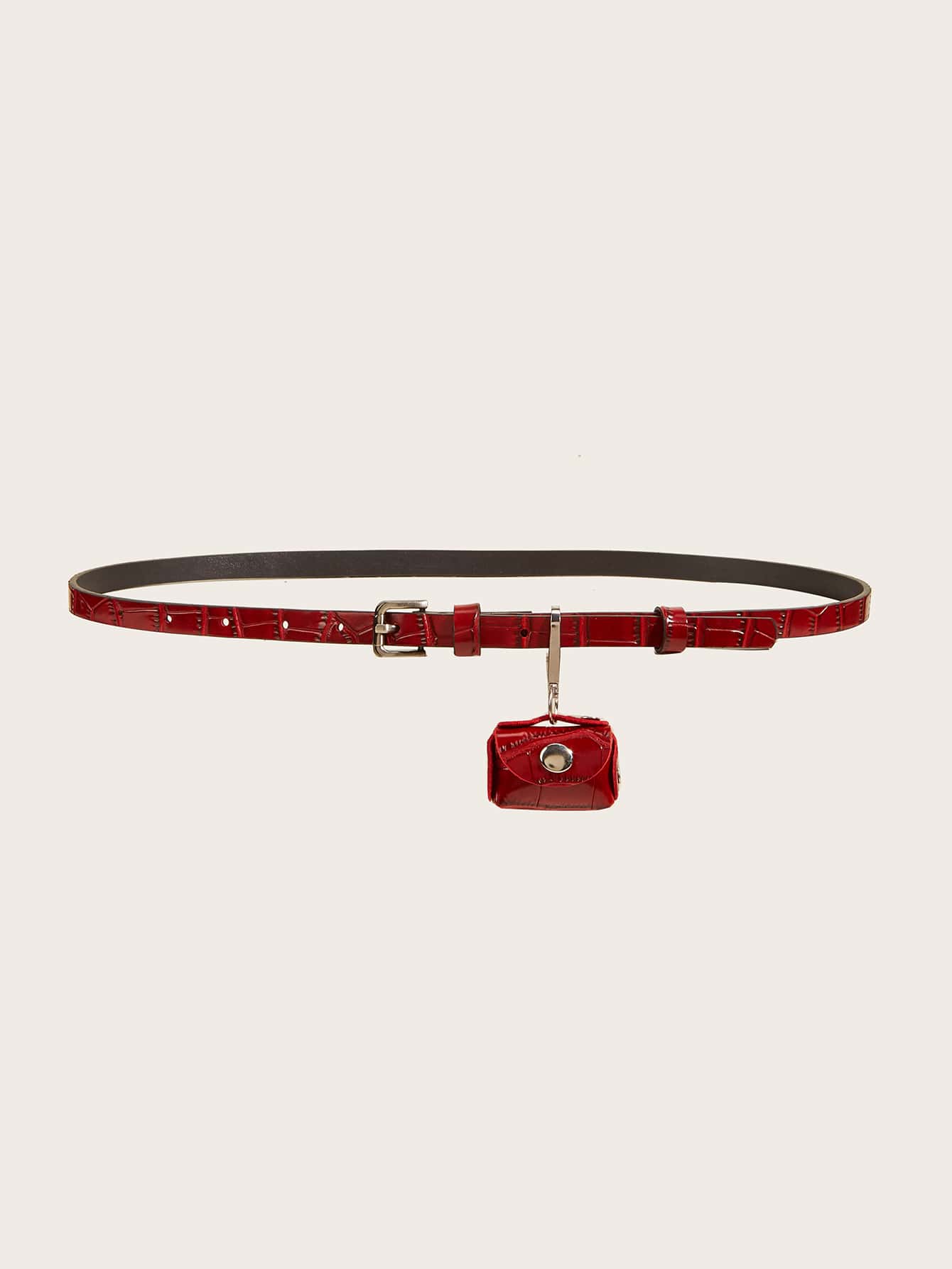 PU Leather Belt With Bag
