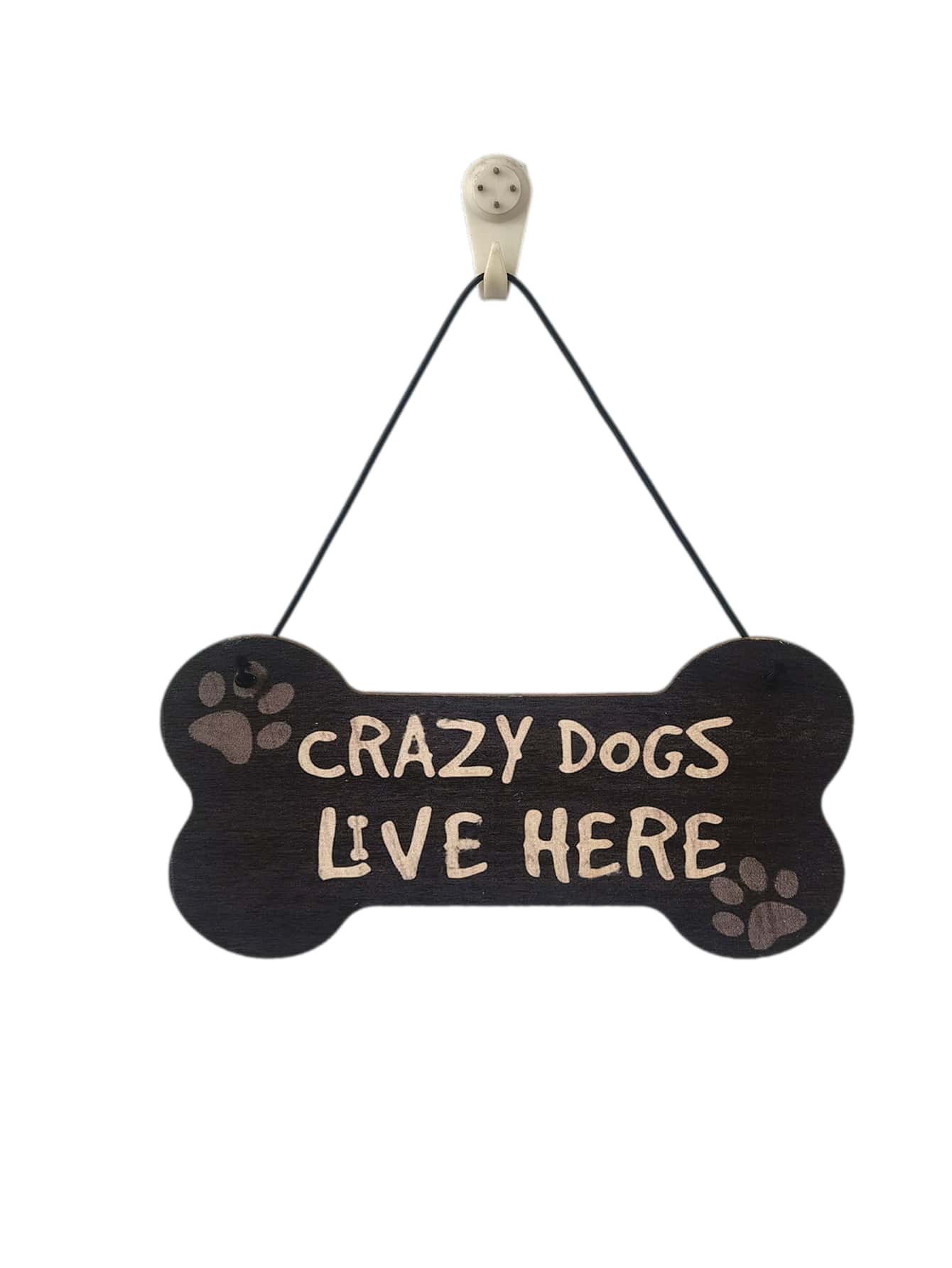 Slogan Graphic Wooden Wall Hanging